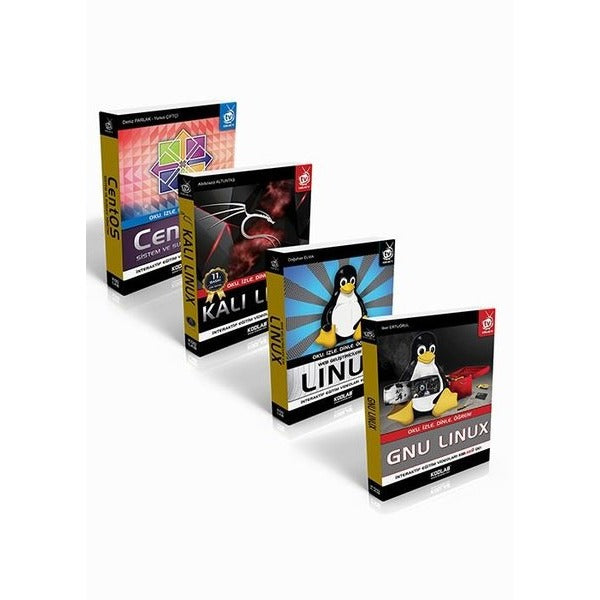 Linux Eğitim Seti - 4 Kitap Takım | Kodlab (İnce Kapak)