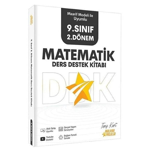 9. Sınıf 2. Dönem Matematik Ders Destek Kitabı | Parlayan Projeler (Ciltsiz)
