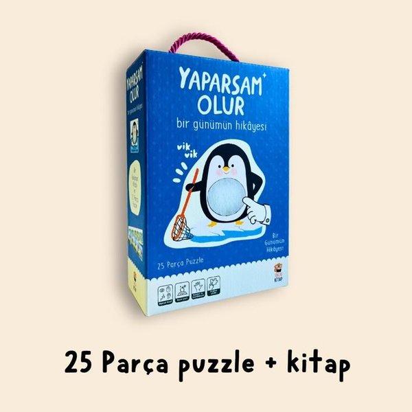 Yaparsam Olur - Bir Günümün Hikayesi - 25 Parça Puzzle | Sincap Kitap (İnce Kapak)  - Resim 1