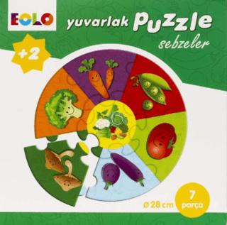 Yuvarlak Puzzle - Sebzeler | Eolo Yayıncılık - Resim 1