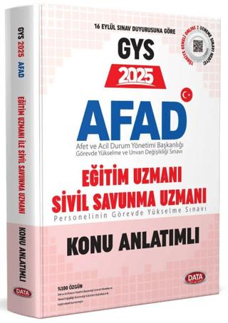 AFAD 2025 GYS Eğitim Uzmanı - Sivil Savunma Uzmanı Konu Anlatımlı