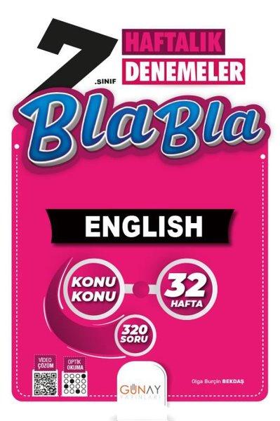 7. Sınıf 32 Haftalık Bla Bla İngilizce Denemeleri | Günay Yayıncılık (İnce Kapak)  - Resim 1
