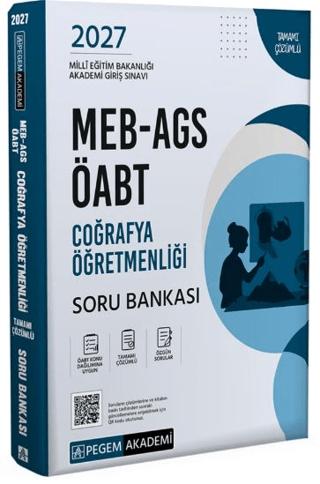 2027 MEB-AGS ÖABT Coğrafya Öğretmenliği Soru Bankası | Pegem Akademi Yayıncılık (Ciltsiz)  - Resim 1