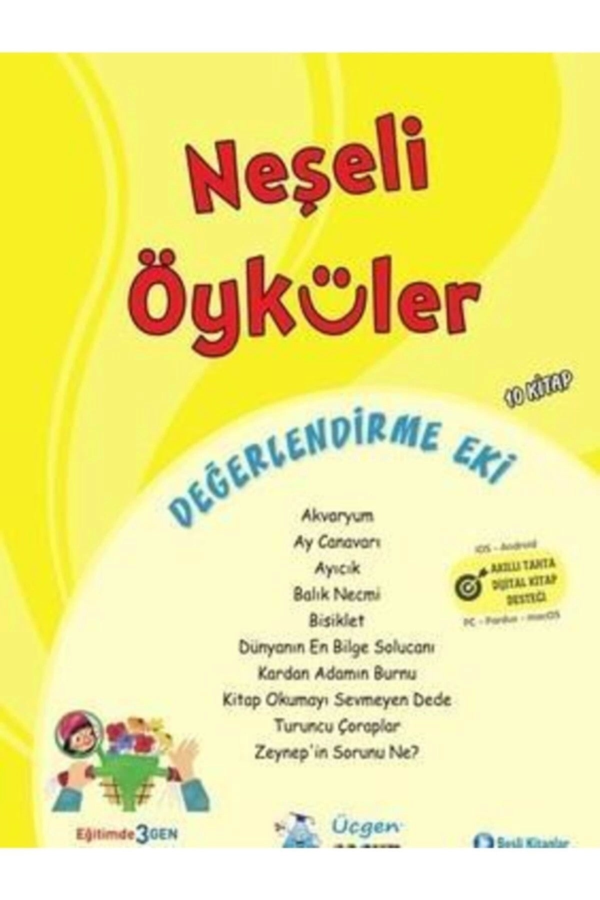 1-2 Sınıf Neşeli Öyküler Serir 10 Kitap+Değerlendirme Eki kitap kapağı