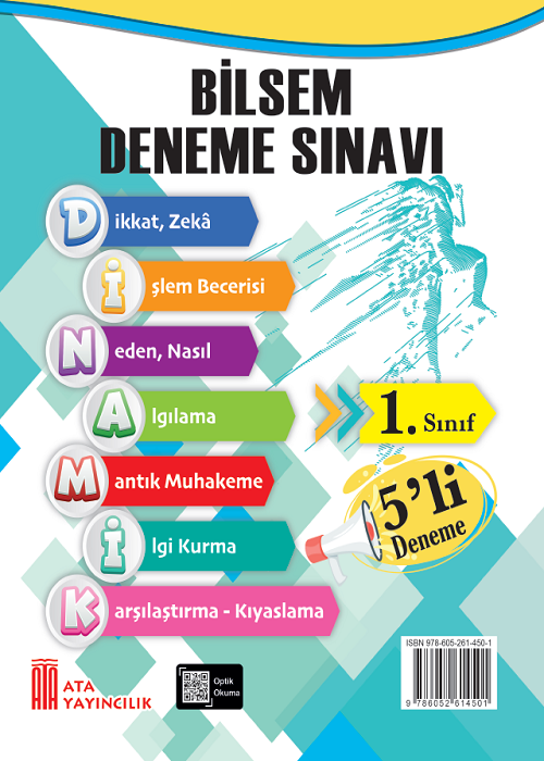 1. Sınıf Bilsem 5'Li Deneme Sınavı kitap kapağı