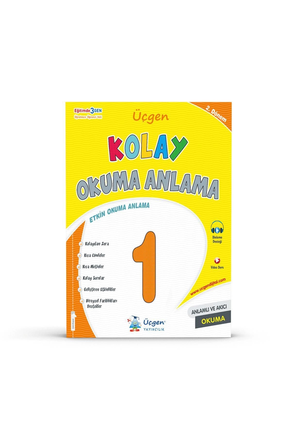1. Sınıf - Kolay Okuma Anlama - 2. Döneme Ön Hazırlık kitap kapağı