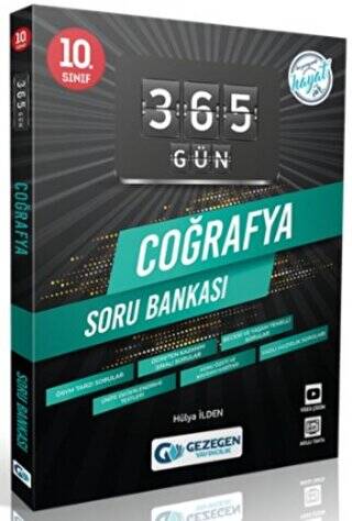 10. Sınıf 365 Gün Coğrafya Soru Bankası Gezegen Yayıncılık - Hülya İlden kitap kapağı