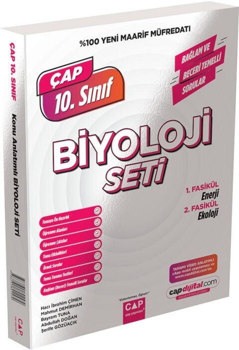 10. Sınıf Biyoloji Maarif Model Set Çap Yayınları kitap kapağı