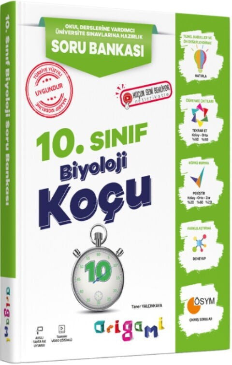 10. Sınıf Biyoloji Origami Soru Bankası Tammat Yayıncılık kitap kapağı