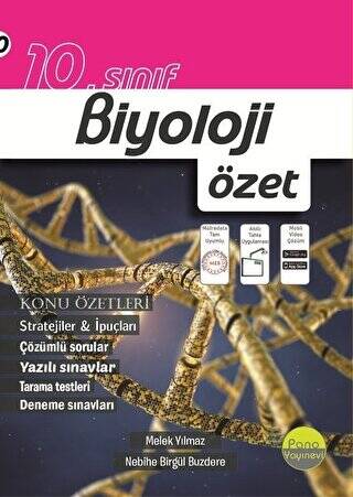 Pano Yayınevi 10. Sınıf Biyoloji Özet - Melek Yılmaz kitap kapağı