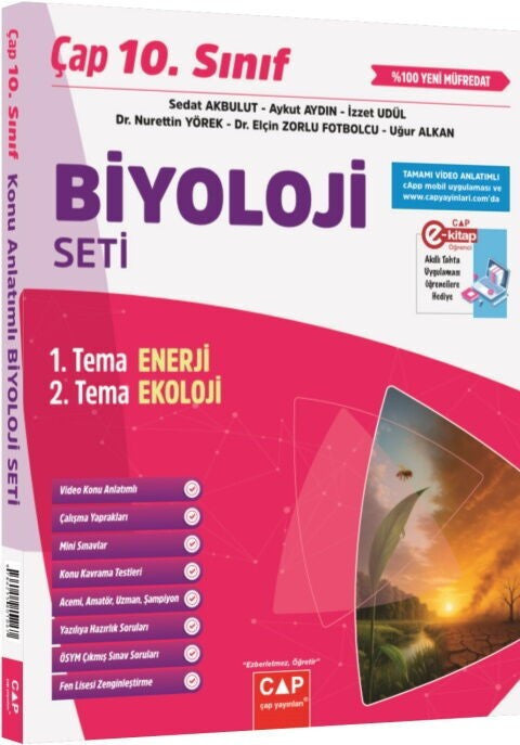 10. Sınıf Biyoloji Seti Çap Yayınları kitap kapağı
