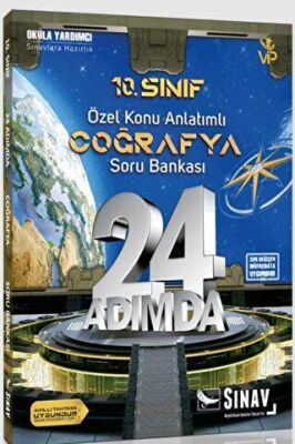 10. Sınıf Coğrafya 24 Adımda Özel Konu Anlatımlı Soru Bankası - Komisyon kitap kapağı