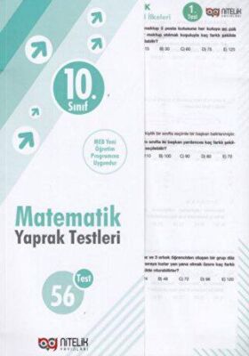 Nitelik 10. Sınıf Matematik 56 Yaprak Test - - Kolektif kitap kapağı