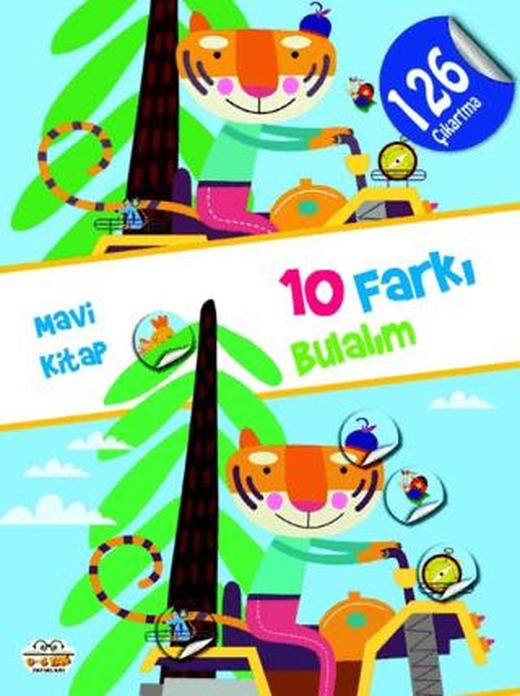 10 Farkı Bulalım - Mavi Kitap