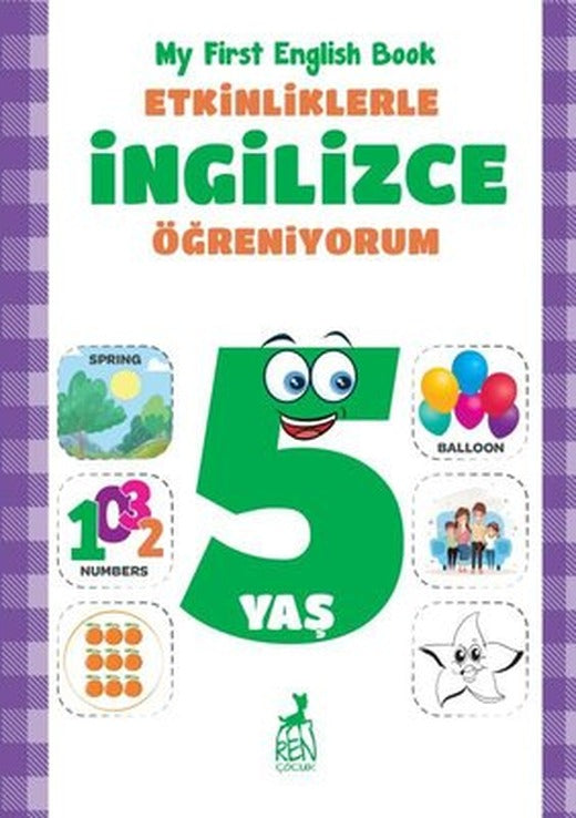 Ekinliklerle İngilizce Öğreniyorum - 5 Yaş | Ren Kitap