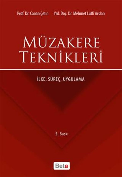 Müzakere Teknikleri | Beta Yayınevi (Ciltsiz)