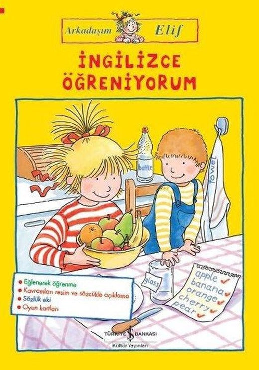 İngilizce Öğreniyorum-Arkadaşım Elif | İş Bankası Kültür Yayınları (İnce Kapak)
