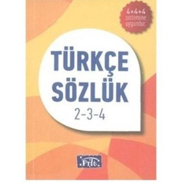 Türkçe Sözlük 2-3-4. Sınıf | Parıltı Yayınları (İnce Kapak)