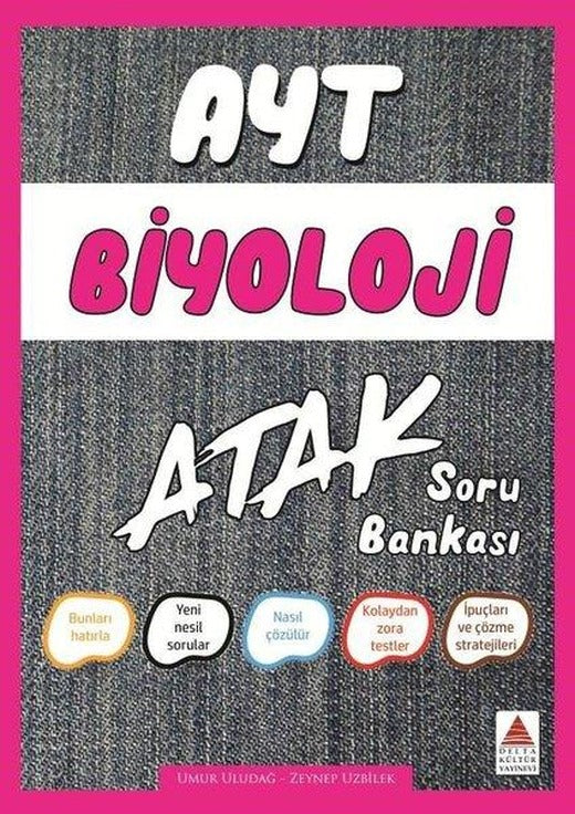 AYT Biyoloji Soru Bankası Atak | Delta Kültür-Eğitim (İnce Kapak)