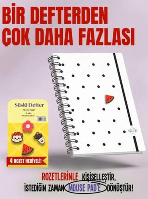 Çizgili Süslü Defter | Vivago Art