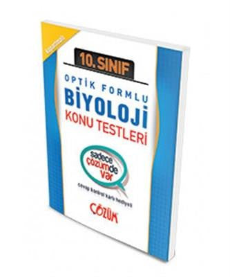 10.Sınıf Biyoloji Optik Formlu K.testi Yaprak Test - Çözüm Yayınları kitap kapağı