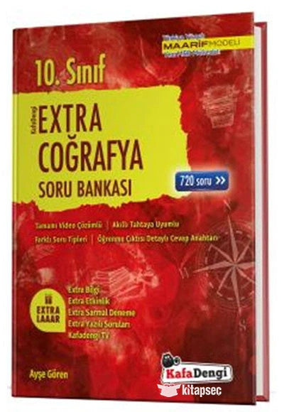 10.Sınıf Extra Coğrafya Soru Bankası Kafadengi - Ayşe Gören kitap kapağı