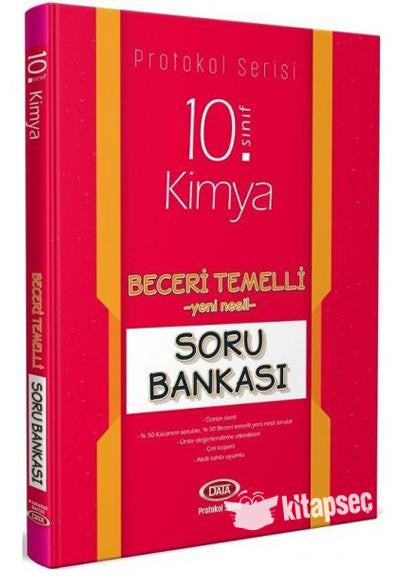 10.Sınıf Kimya Protokol Soru Bankası Beceri Temelli - Data Yayınları kitap kapağı