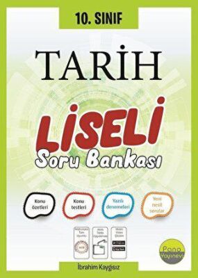 Pano Yayınevi 10. Sınıf Tarih Soru Bankası - İbrahim Kaygısız kitap kapağı