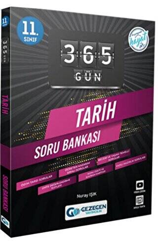 11. Sınıf 365 Gün Tarih Soru Bankası Gezegen Yayıncılık - Nuray Işık kitap kapağı