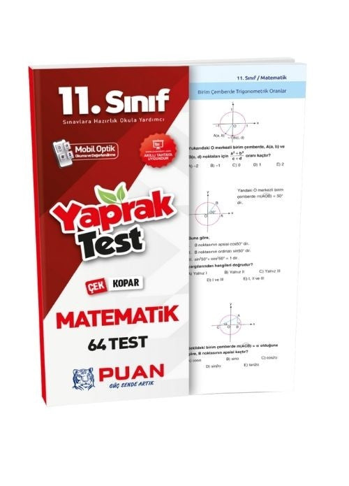 11. Sınıf Matematik Akıllı Test Puan Yayınları - Kolektif kitap kapağı