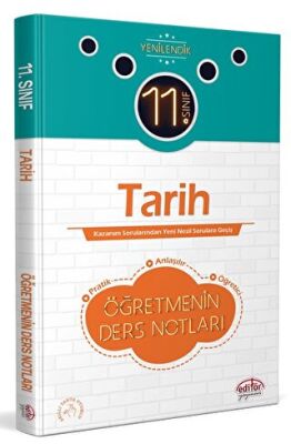 11. Sınıf Tarih Öğretmenin Ders Notları - Komisyon kitap kapağı