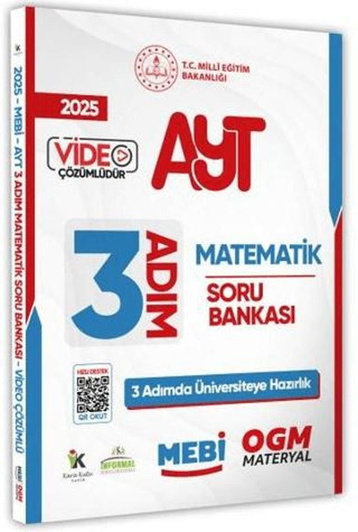2026 AYT MEBİ-OGM 3 ADIM Matematik Soru Bankası Video Çözümlü