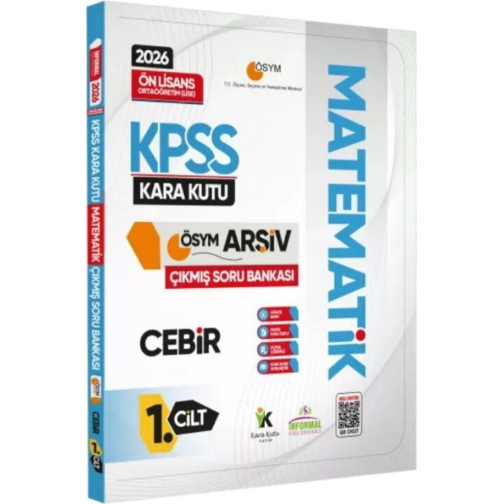 2026 KPSS Önlisans/Ortaöğretim Matematik Kara Kutu Cebir 1.Cilt ÖSYM Çıkmış Soru Bankası Çözümlü