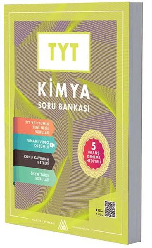 TYT Kimya Soru Bankası 5 Deneme Hediyeli-Video Çözümlü