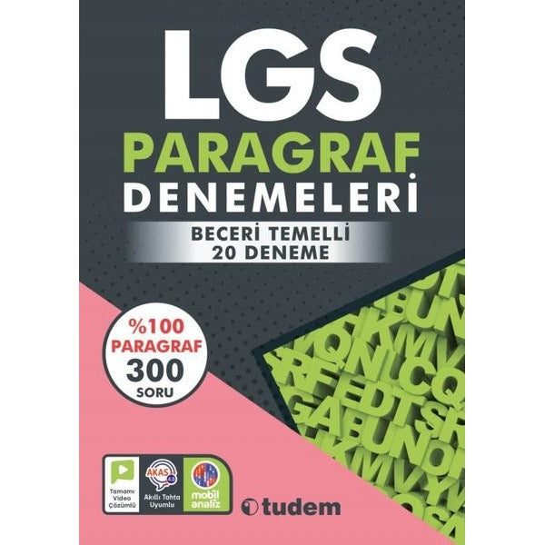 LGS Paragraf Denemeleri | Tudem Yayınları - Ders Kitapları (İnce Kapak)