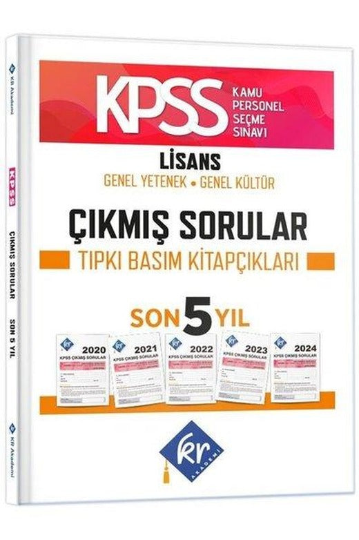 KPSS Genel Yetenek Genel Kültür Çıkmış Sorular Son 5 Yıl Tıpkı Basım Fasikülleri | KR Akademi (İnce Kapak)