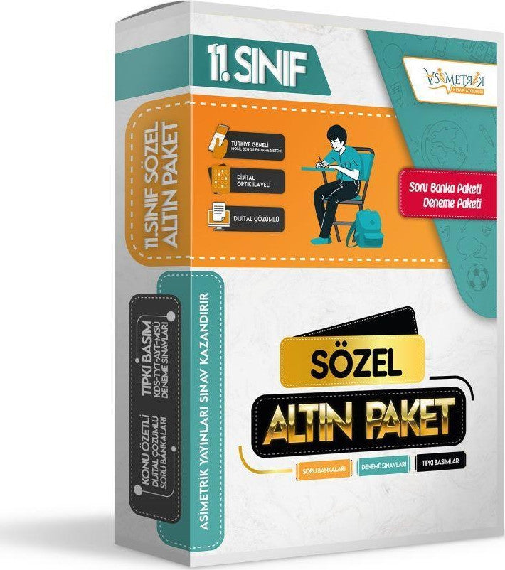 11.Sınıf SÖZEL Konu Özetli Çözümlü Çıkmış Soru Bankaları ve Dijital Çözümlü PAKET DENEME SETİ kitap kapağı