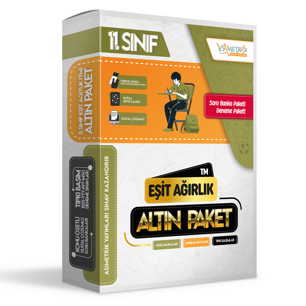 11.Sınıf TM-EŞİT AĞIRLIK Çözümlü Çıkmış Soru Bankaları ve Dijital Çözümlü PAKET DENEME SETİ kitap kapağı