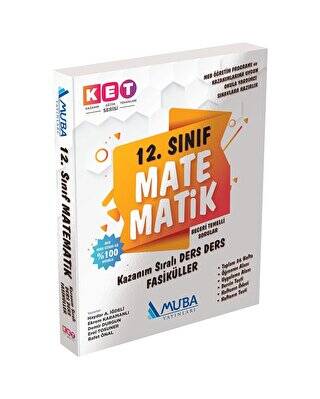 KET Serisi 12.Sınıf Matematik Defter ve Kitap - Muba Yayınları - Haydar Ali İğdeli kitap kapağı