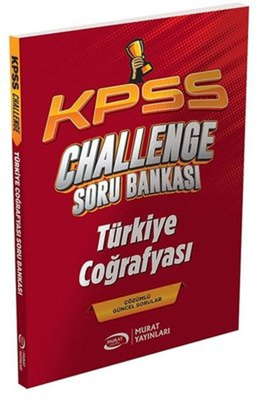 KPSS Türkiye Coğrafyası CHALLENGE Soru Bankası | Murat Yayınları (İnce Kapak)