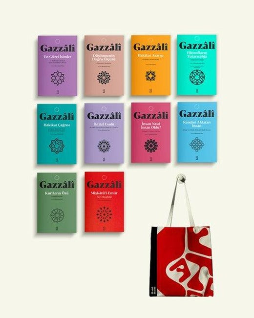 İmam Gazzali Kitap Seti - 10 Kitap Takım - Çanta Hediyeli | Ketebe (İnce Kapak)