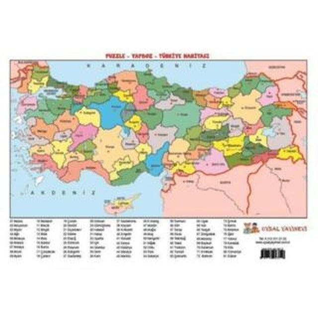 Yapboz 12 - Türkiye Haritası