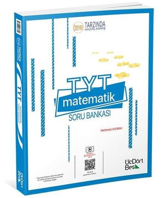 TYT Matematik Soru Bankası | Üç Dört Beş Yayınları (İnce Kapak)