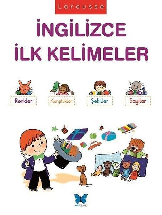 Larousse - İngilizce İlk Kelimeler | Mavi Kelebek (İnce Kapak)