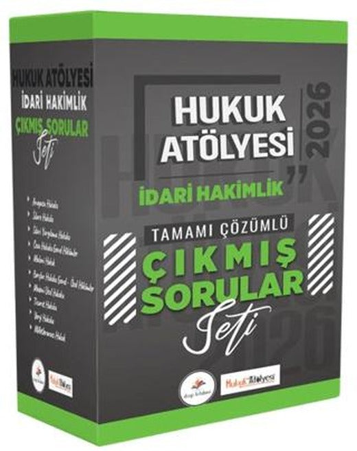 2026 Hukuk Atölyesi İdari Hakimlik Tamamı Çözümlü Çıkmış Sorular Seti