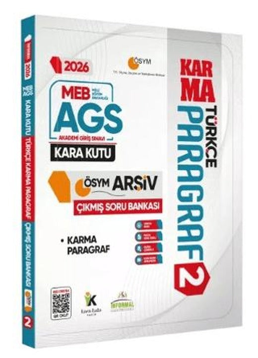 2026 MEB-AGS Türkçenin Kara Kutusu PARAGRAF 2 KARMA ÖSYM Çıkmış Soru Bankası Dijital Çözümlü | Karakutu Yayın (Ciltsiz)