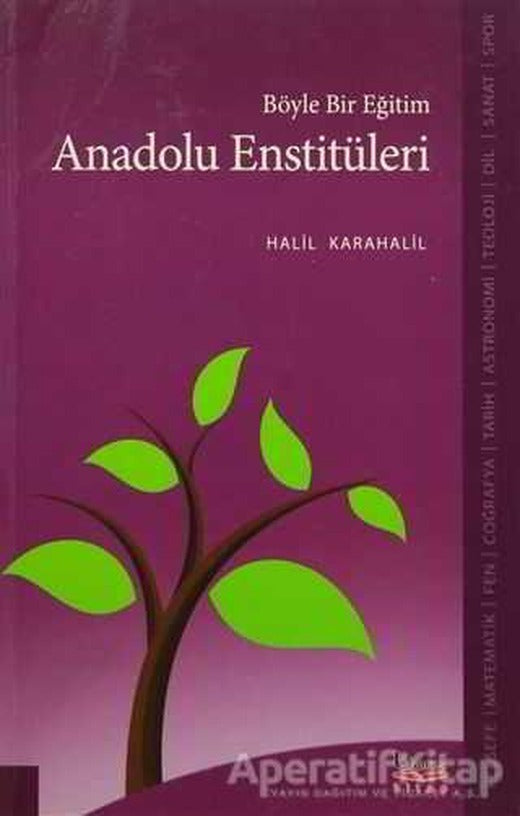 Böyle Bir Eğitim Anadolu Enstitüleri - Halil Karahalil - Barış Kitap