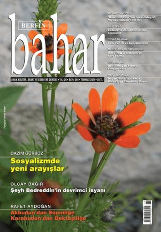 Berfin Bahar Aylık Kültür Sanat ve Edebiyat Dergisi Sayı: 281 Temmuz 2021 | Berfin Bahar Dergisi (Ciltsiz)