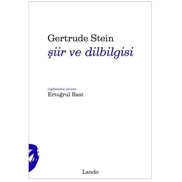 Şiir ve Dilbilgisi | Lando Yayınları (İnce Kapak)