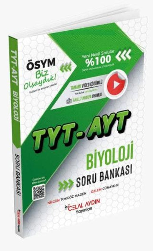 TYT AYT Biyoloji Soru Bankası | Celal Aydın Yayınları (Ciltsiz)